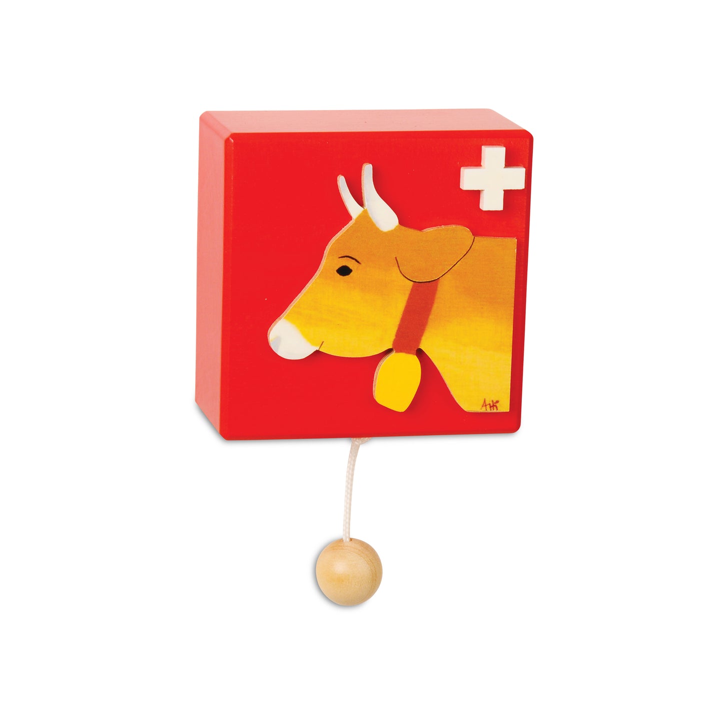 Musikdosen mit verschiedenen Motiven-Souvenir-Atelier Passage-Kuh-swiss made