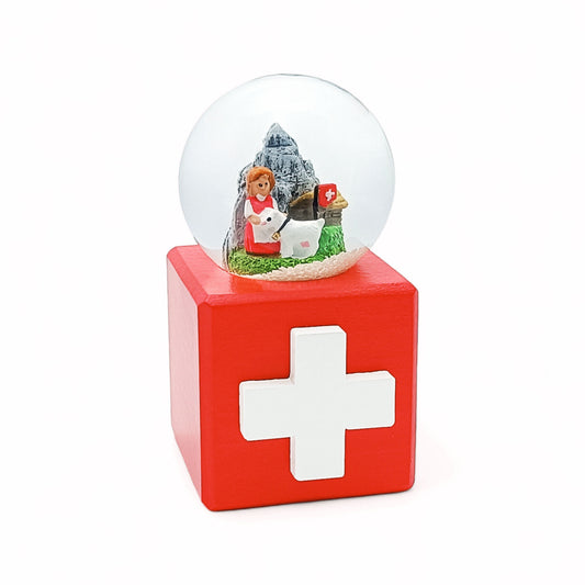Schneekugeln Würfel- Swiss Souvenirs-Souvenir-Atelier Passage-Heidi+Geiss-Klein 45x45x90mm-swiss made