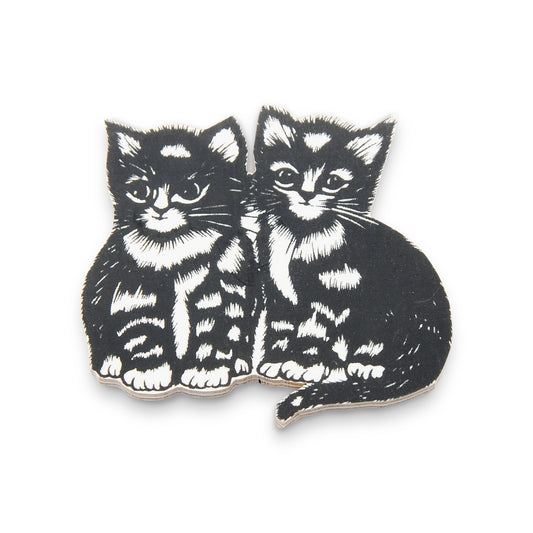 Magnet Sujet-Souvenir-Atelier Passage-Katzen Scherenschnitt-swiss made