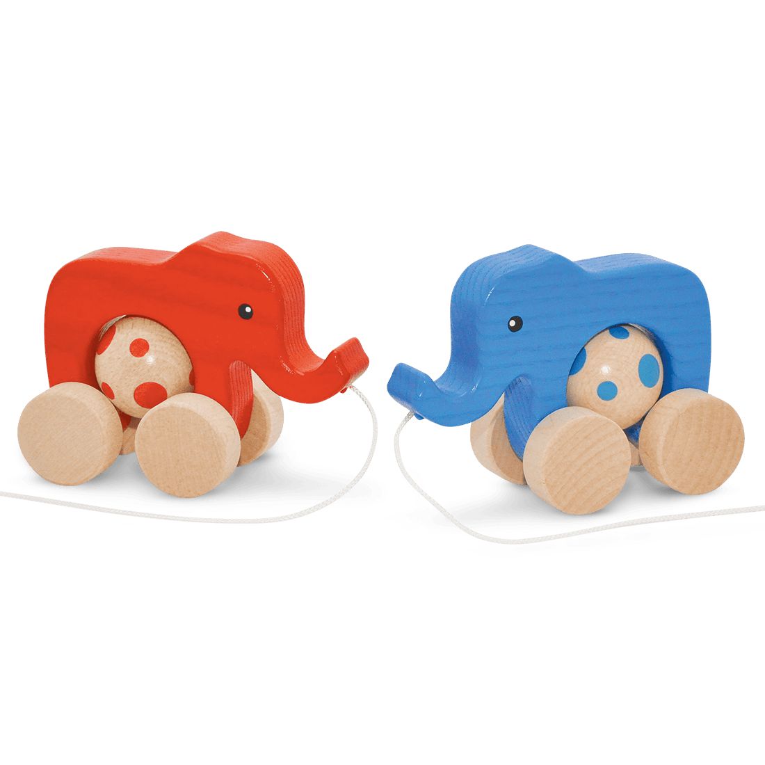 Elefant-Zum Nachziehen-Atelier Passage-Holzspielzeuge-swiss made