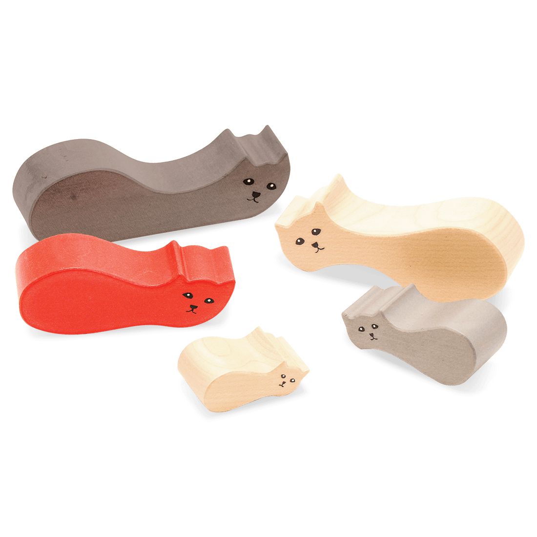 Formenspiel Katzen-Fürs Kinderzimmer-Atelier Passage-Holzspielzeuge-swiss made