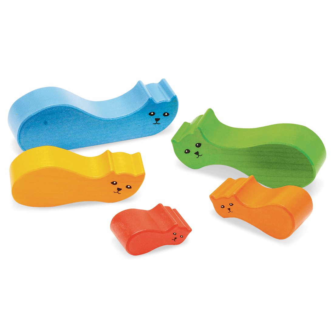 Formenspiel Katzen-Fürs Kinderzimmer-Atelier Passage-Holzspielzeuge-swiss made