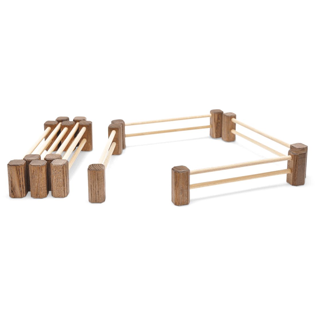 Gehege 9-teilig-Landwirtschaft-Atelier Passage-Holzspielzeuge-swiss made