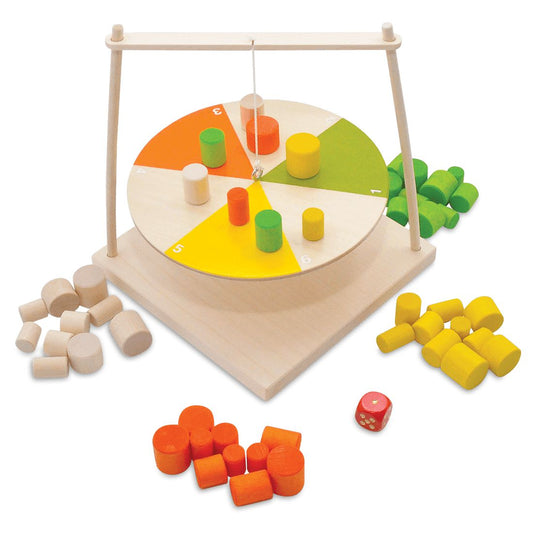 Hochstapler-Spiele-Atelier Passage-Holzspielzeuge-Farbig-swiss made