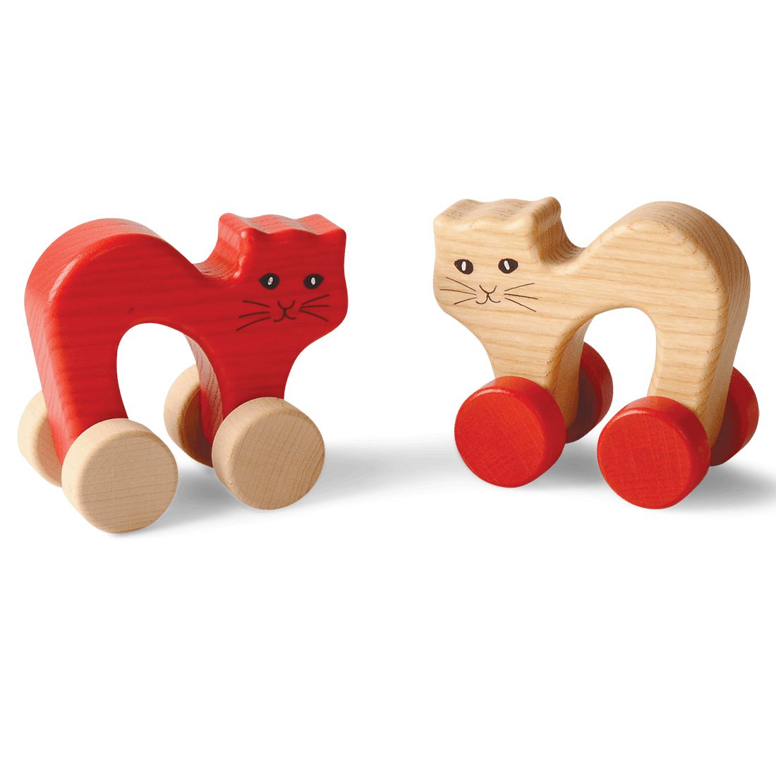 Katze-Greiflinge-Atelier Passage-Holzspielzeuge-swiss made