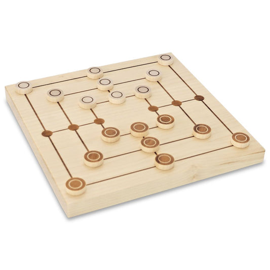 Mühlespiel gross-Spiele-Atelier Passage-Holzspielzeuge-Ahorn-swiss made