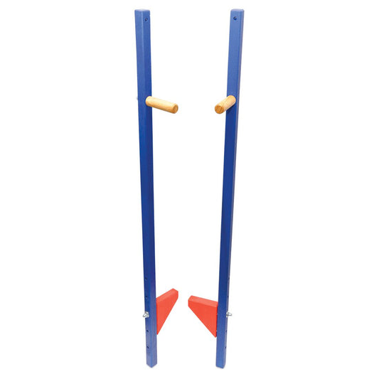 Stelzen lang aus Schweizer Holz-Diverse Spielsachen-Atelier Passage-Blau-swiss made