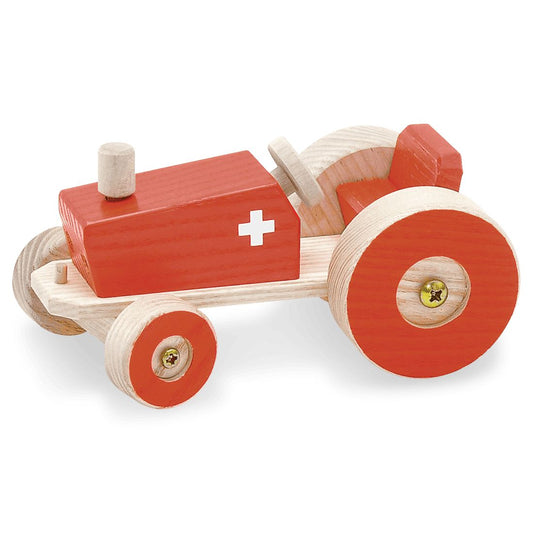 Traktor Fergi-Landwirtschaft-Atelier Passage-Holzspielzeuge-Swiss-swiss made