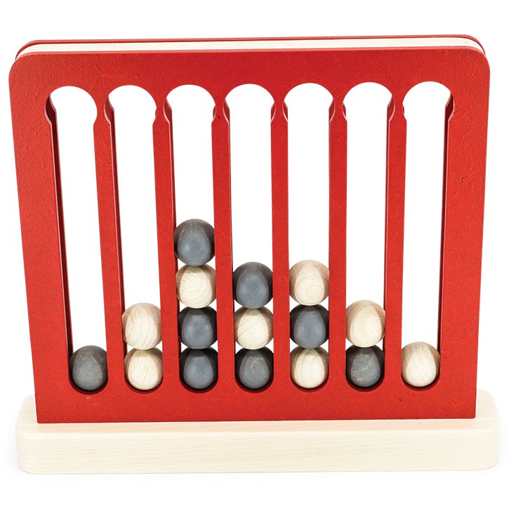 Vier gewinnt - Brettspiele aus Holz - swiss made - Holzspielzeug-Spiele-Atelier Passage-swiss made