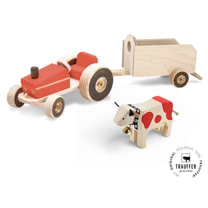 Atelier Passage Landwirtschaftsset Kuhtransport mit Original Trauffer