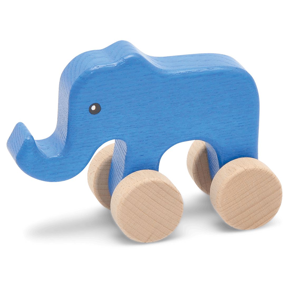 Elefant-Greiflinge-Atelier Passage-Holzspielzeuge-Blau-swiss made