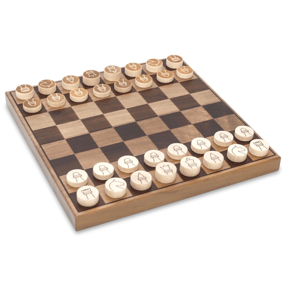 Schach - Dame-Spiele-Atelier Passage-Holzspielzeuge-swiss made