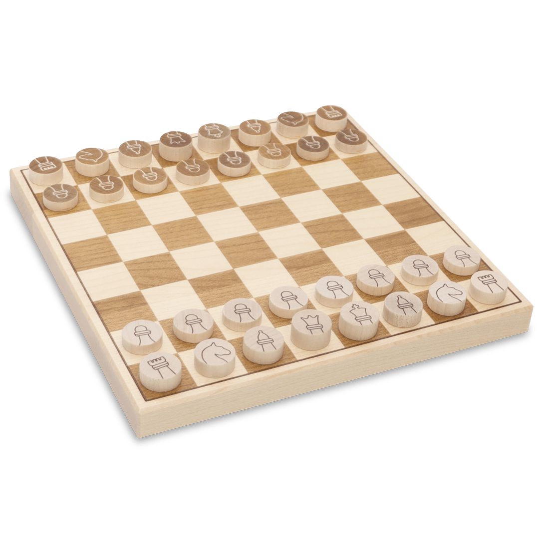 Schach gross-Spiele-Atelier Passage-Holzspielzeuge-Ahorn-swiss made